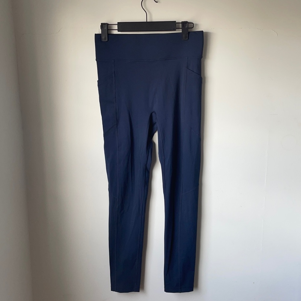 Bandier Navy Workout Leggings Size M